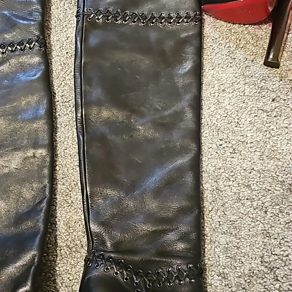 Christian louboutin black thigh high boots - Picture 13 of 16